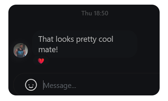 Client Instagram feedback screenshot 1